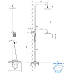 Душевая система Lemark Tropic LM7006C