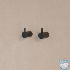 Комплект одинарных крючков, сплав металлов, Petite, черный матовый, IDDIS, PET2SB3i41