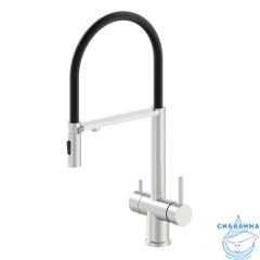 Смеситель для кухни Oliveeka OL-458009-BN (никель)