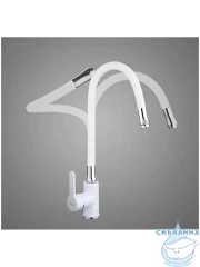 Смеситель кухни Frap F4041 (белый/хром)