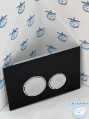 Инсталляция для унитаза Charus CC.300.80.01 с кнопкой смыва Charus Bagliore FP.330.BLACK.10 черное стекло