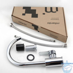 Смеситель для кухни, глянцевый хром, Poli, Milardo, POLSBJ0M05