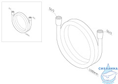Душевой шланг AM.PM 150 см F0415100 (хром)