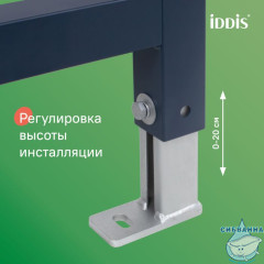 Комплект 3в1: подвесной унитаз, инсталляция и клавиша смыва черная, Basic, IDDIS, BASAI02i73