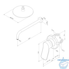 Душевая система Am.Pm X-Joy 250 1 режим FB85A2R010 (хром)
