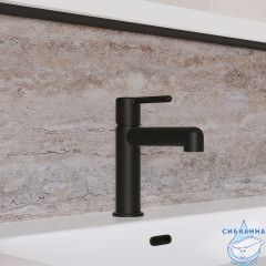 Смеситель для раковины Iddis Aiger AIGBL00i01 (черный матовый)