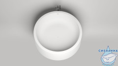 Ванна из искусственного камня Salini Isola 200x200 (материал S-Sense, белый глянцевый)