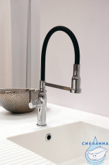 Смеситель для кухни Ravslezak Замбези ZA017.5 (хром/черный)