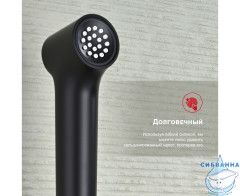 Смеситель Raglo R03.51.06  с гигиеническим душем (черный)