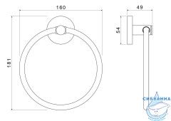 Полотенцедержатель Aquatek Европа AQ4112CR