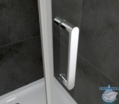 Душевое ограждение ABBER Sonnenstrand 110x90 профиль хром, стекло прозрачное AG04110S-S90 (без поддона)