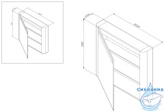 Зеркало-шкаф AM.PM Sensation 80 L белый глянец
