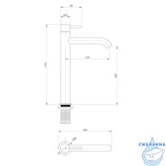 Смеситель для раковины Abber Wasser Kreis AF8111G (золото матовое)