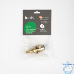 Кран-букса керамическая, 180°, 20 зубцов, G 1/2", M24, h=53 мм, IDDIS, 998CR531SM