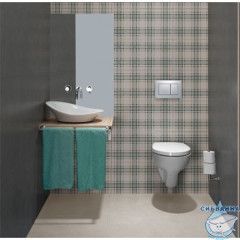 Инсталляция для унитазов TECEbase 9400412 (панель смыва хром глянцевый)