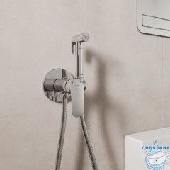 Встраиваемый смеситель с гигиеническим душем Milardo Rora RORSBR0M08 (хром)