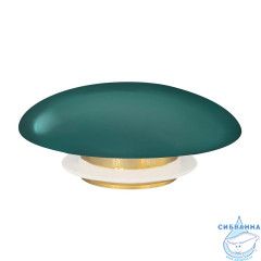 Накладка на слив для раковины ABBER AC0014MBG темно зеленая, керамика