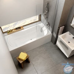 Акриловая ванна Ravak Campanula II 180x80 с ножками