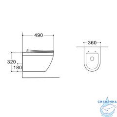 Унитаз подвесной безободковый Aquatek Лея AQ1199T-00 с сиденьем Soft Close (микролифт)