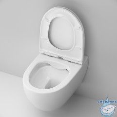 Инсталляция AM.PM с кнопкой смыва в комплекте с унитазом AM.PM Awe FlashClean c сиденьем Soft close (микролифт) IS49038.111700