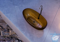 Ванна из полиэфирной смолы ABBER Kristall 170х75 AT9703Vesuvian оливковая