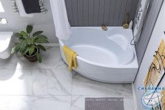 Акриловая ванна Aquanet Mayorca 150x100 R с каркасом