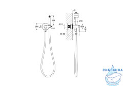 Смеситель с гигиеническим душем Aquatek Европа AQ1021MB (черный матовый)
