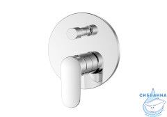 Встраиваемый смеситель для ванны Aquatek Ника AQ1846CR (2 режима) (хром)