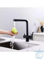 Смеситель кухни Frap F43899-36 (черный матовый)