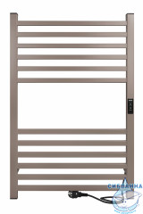 Полотенцесушитель электрический Indigo Attic (с таймером) 50х80 бежевый (с возможностью скрытого подключения, подключение R/L)