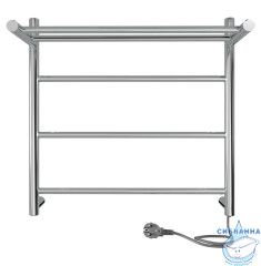 Полотенцесушитель электрический Indigo Line с полкой П3 50х50 хром (с возможностью скрытого подключения, подключение R/L)