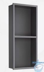 Двойная встраиваемая ниша (графит)