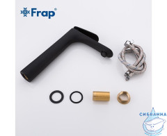 Смеситель для раковины Frap F1052-57 (черный матовый)