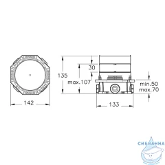 Душевая система Vitra Round  A49307EXP 220 1 режим (хром)