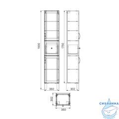 Пенал напольный Iddis Oxford 36 OXF36W0i97 белый