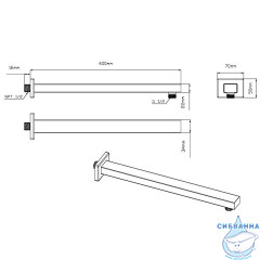 Верхний душ Vincea 320 VSHD-41CCH (хром)