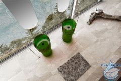 Раковина напольная 45 см ABBER Kristall AT2701Emerald-H