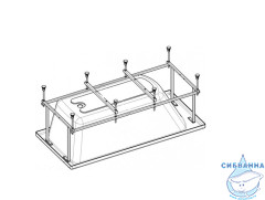 Монтажный набор Roca для ванн Hall 170x75