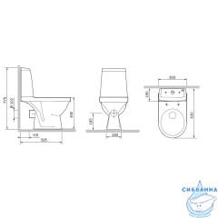 Унитаз напольный Damixa RedBlu Origin Evo с бачком и сиденьем Soft Close (микролифт) 788607SC 