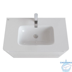 Тумба с умывальником, напольная, 80 см, белая, Edifice, IDDIS, EDI80WFi95K