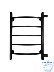 Полотенцесушитель водяной Санприз Классик П5 40х60 (боковое подключение) (черный матовый)