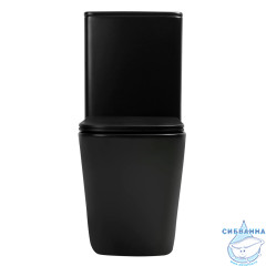 Унитаз напольный Abber Rechteck AC1210TMB с бачком и сиденьем Soft Close (микролифт)