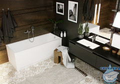 Акриловая ванна Aquatek Лайма 170х70 с каркасом