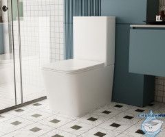 Унитаз напольный Abber Rechteck AC1210 с бачком и сиденьем Soft Close (микролифт)