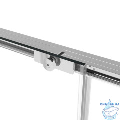 Дверь в нишу Vincea Slim Soft 120 профиль хром, стекло прозрачное VDS-1SS120CL