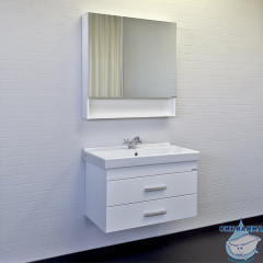 Тумба Comforty Никосия 80 белый глянец с раковиной Comforty 80 00-00011163