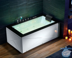 Акриовая ванна Gemy G9258 180х100 с гидромассажем