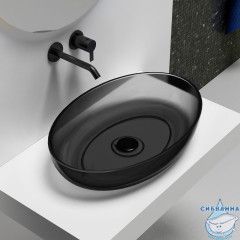 Раковина на столешницу 60 см ABBER Kristall AT2801Onyx