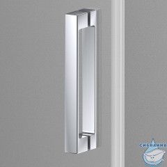 Дверь в нишу Vincea Alpha 75 профиль хром, стекло текстурное VDP-3AL750MT