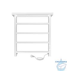 Полотенцесушитель электрический Indigo Forma П4 (с таймером) 50х60 белый матовый (с возможностью скрытого подключения, подключение R/L)